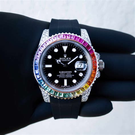 rolex gmt rainbow bezel|rolex gmt bezel replacement.